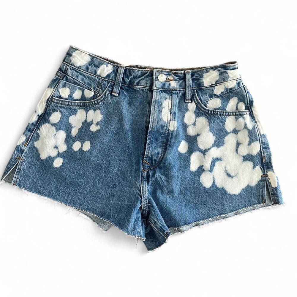 Forever21 Women's Blue High Waisted Denim Shorts